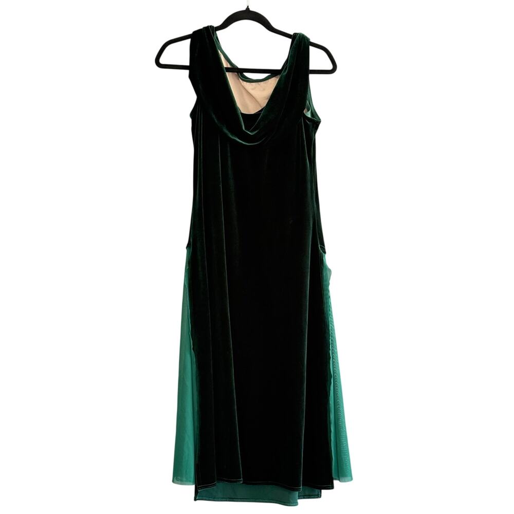 Weissman No Fool Green Velvet Lyrical Costume Dress LA Adult Leotard Stage Dance